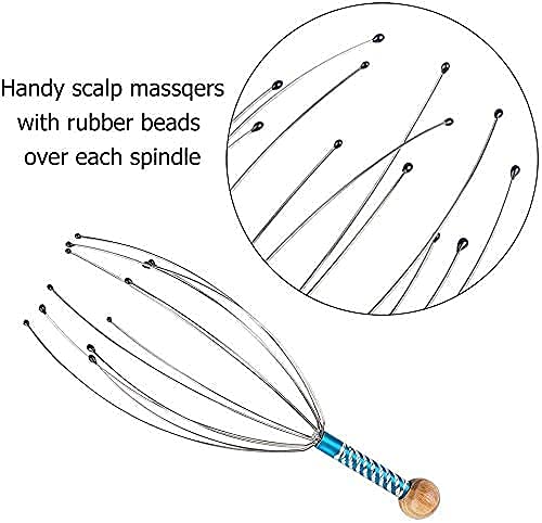 Head massager Scratcher 12 Finger Body Relaxing Hair Hand Hand Held