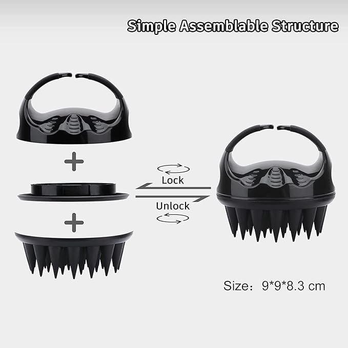 Hair Scalp Massager Shampoo Brush | Hair Washing Brush Silicone Head Body Massager Brush