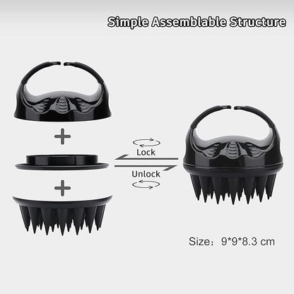 Hair Scalp Massager Shampoo Brush | Hair Washing Brush Silicone Head Body Massager Brush