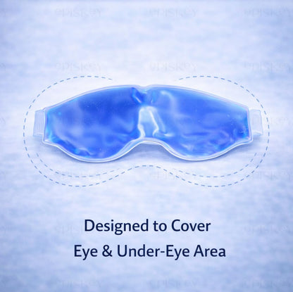 Cooling Gel Eye Mask with Ice Pad for Men & Women