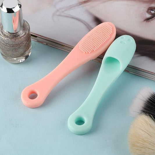 Silicone Face Cleaner Blackhead Remover Brush Cleanser Nose Pore Finger Scruber Tool - Pack of 2