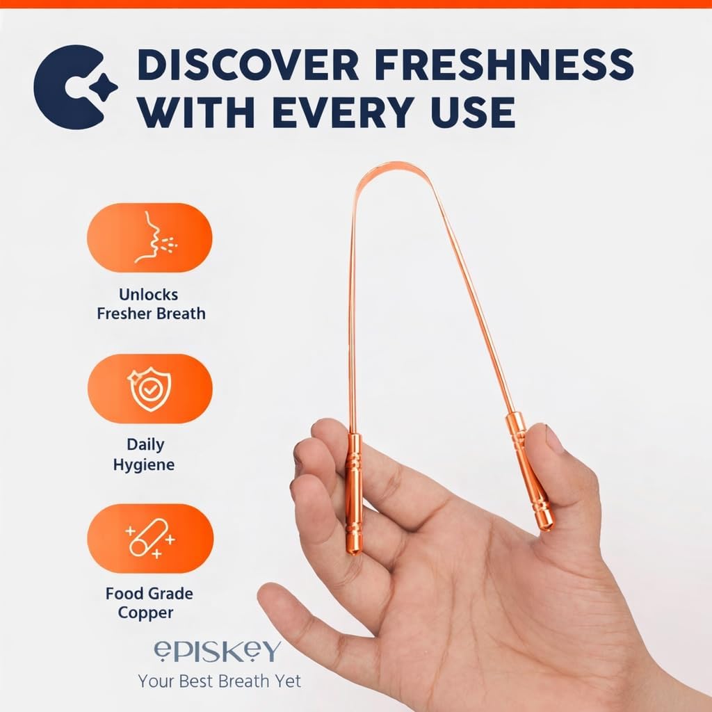 Ayurveda Copper Tongue Scraper Cleaner | Perfect Surgical Tongue Scraper