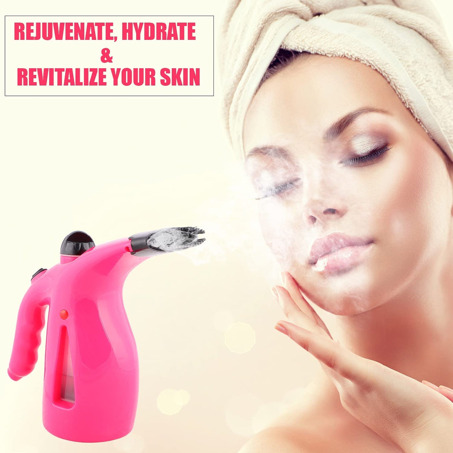 3 in 1 Facial Steamer Inhaler Medical Steam Vaporizer with Nano Ionic Technology