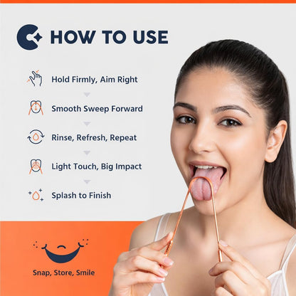 Ayurveda Copper Tongue Scraper Cleaner | Perfect Surgical Tongue Scraper