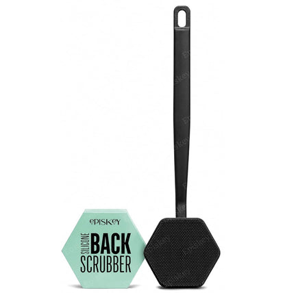 Back Scrubber - Exfoliates & Deep Cleans - Silicone Shower & Bath Brightening Body Brush with Long Handle and Bespoke Bristles - Bathroom & Hygiene Accessory