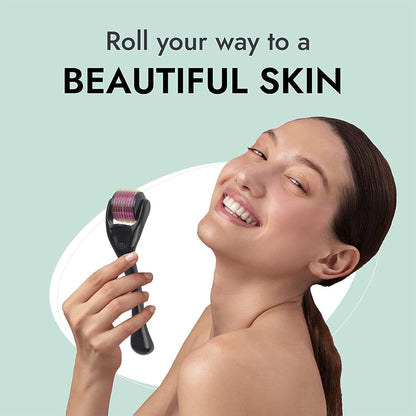 Scalp Massager + Derma Roller (0.5 mm) | Hair Growth & Skin Care Tool