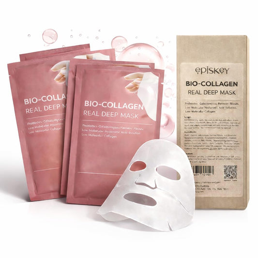 Bio-Collagen Overnight Face Mask | Korean Glass Skin Hydrogel Mask for Deep Hydration - 34ml - pack of 4
