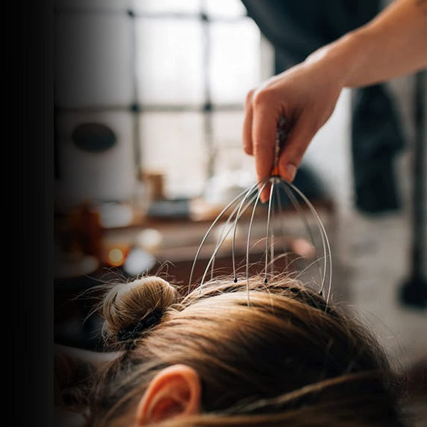 Head massager Scratcher 12 Finger Body Relaxing Hair Hand Hand Held