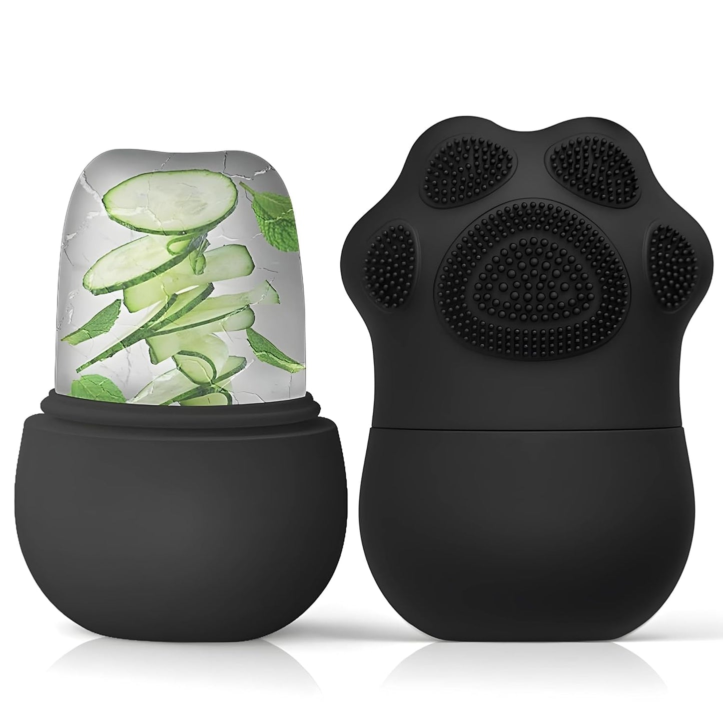 Ice Roller With Scrubber For Face Eyes and Neck To Brighten Skin & Enhance Your Natura