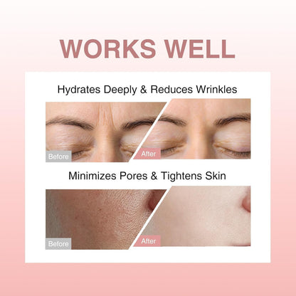 Bio-Collagen Overnight Face Mask | Korean Glass Skin Hydrogel Mask for Deep Hydration - 34ml - pack of 4