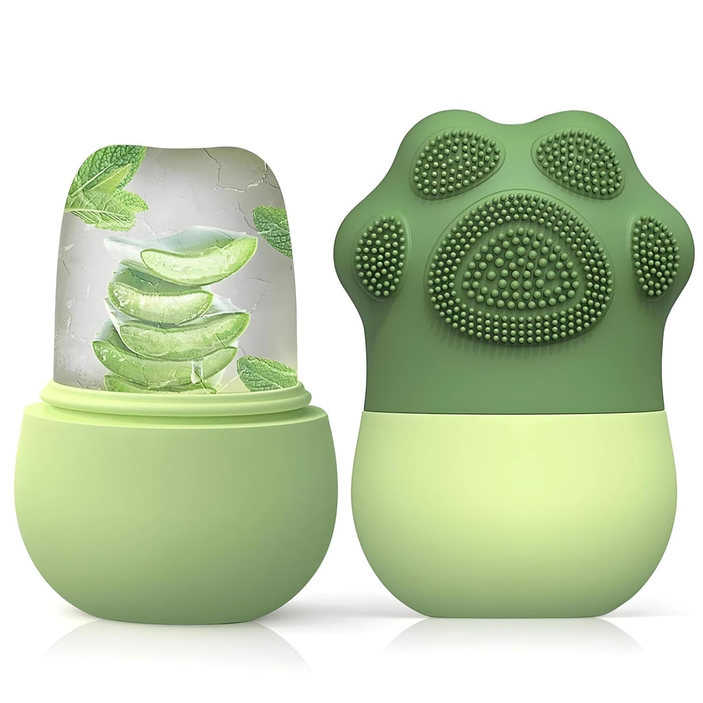 Ice Roller With Scrubber For Face Eyes and Neck To Brighten Skin & Enhance Your Natura