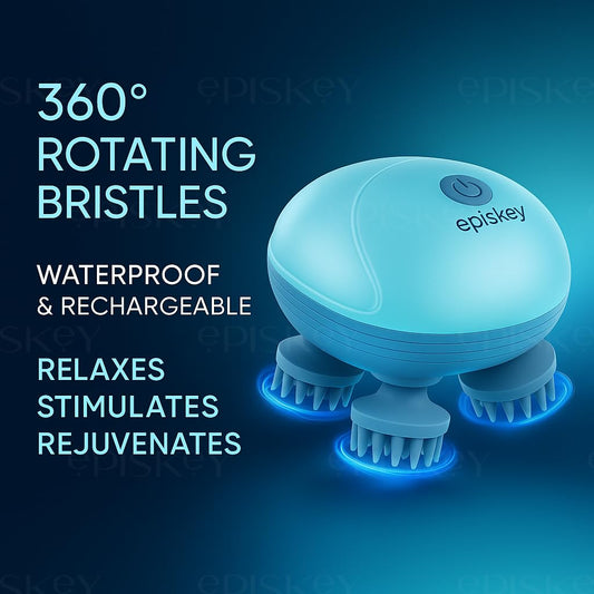 Waterproof Scalp & Head Massager with 96 Soft Silicone Nodes for Hair Growth & Relaxation
