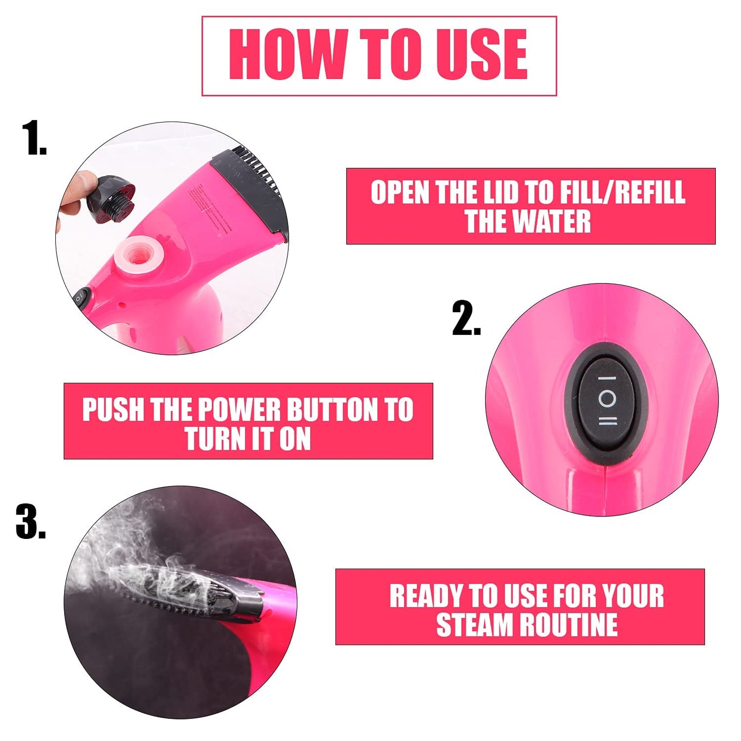 3 in 1 Facial Steamer Inhaler Medical Steam Vaporizer with Nano Ionic Technology