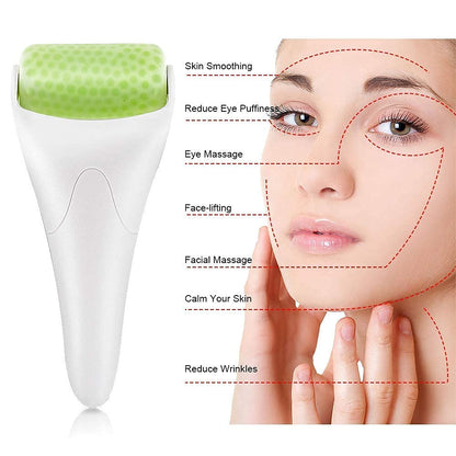 Ice Roller for Face & Eye Puffiness Migraine Relief, Ice Face Rollers for Women Facial Massager