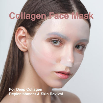Bio-Collagen Overnight Face Mask | Korean Glass Skin Hydrogel Mask for Deep Hydration - 34ml - pack of 4