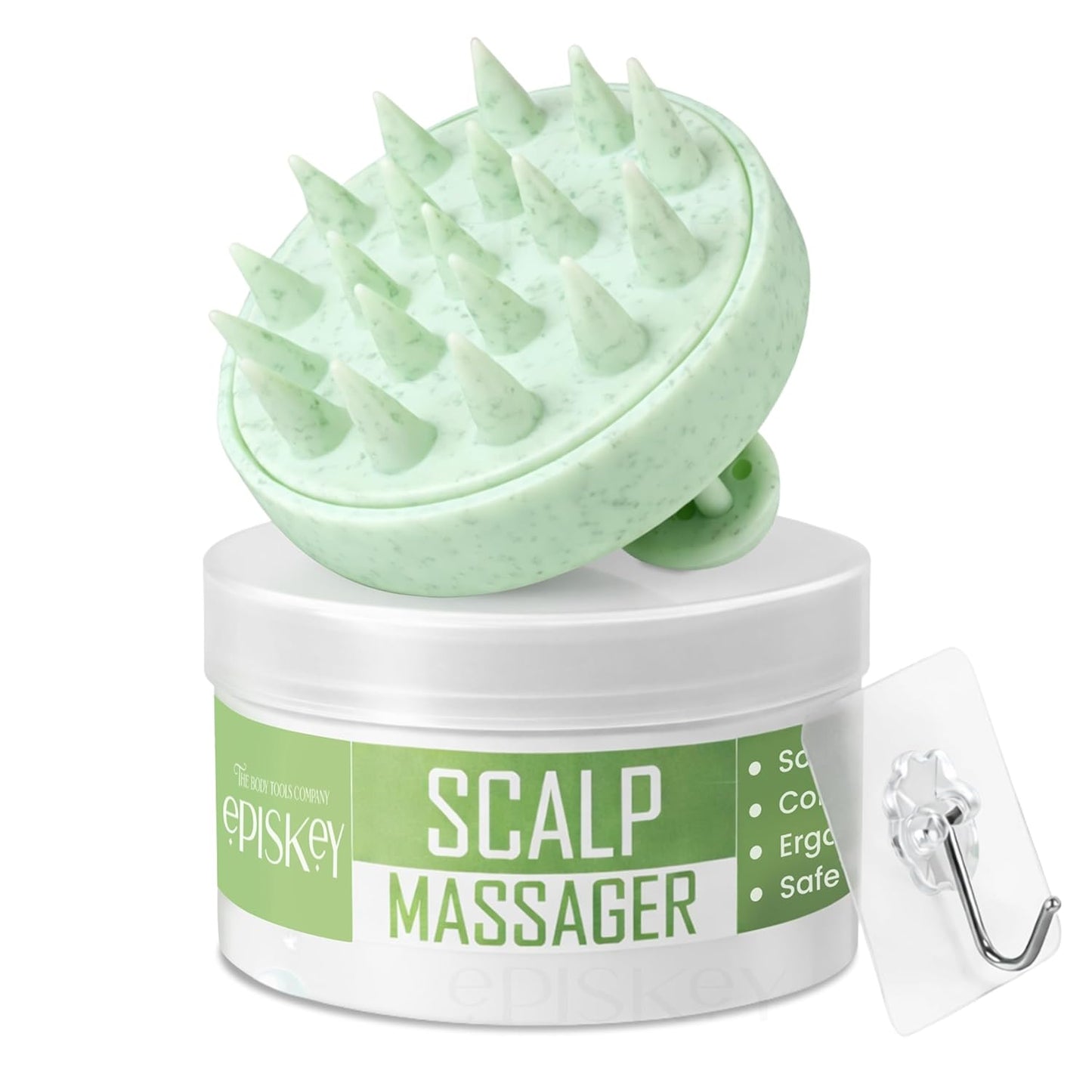 Scalp Massager Shampoo Brush for Hair Wash Anti-Dandruff Silicone Scalp Scrubber with Soft Bristles