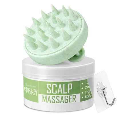 Scalp Massager Shampoo Brush for Hair Wash Anti-Dandruff Silicone Scalp Scrubber with Soft Bristles