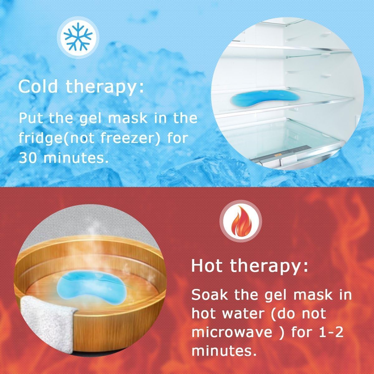 Velvet Cooling Gel Relaxing Eye Sleep Mask