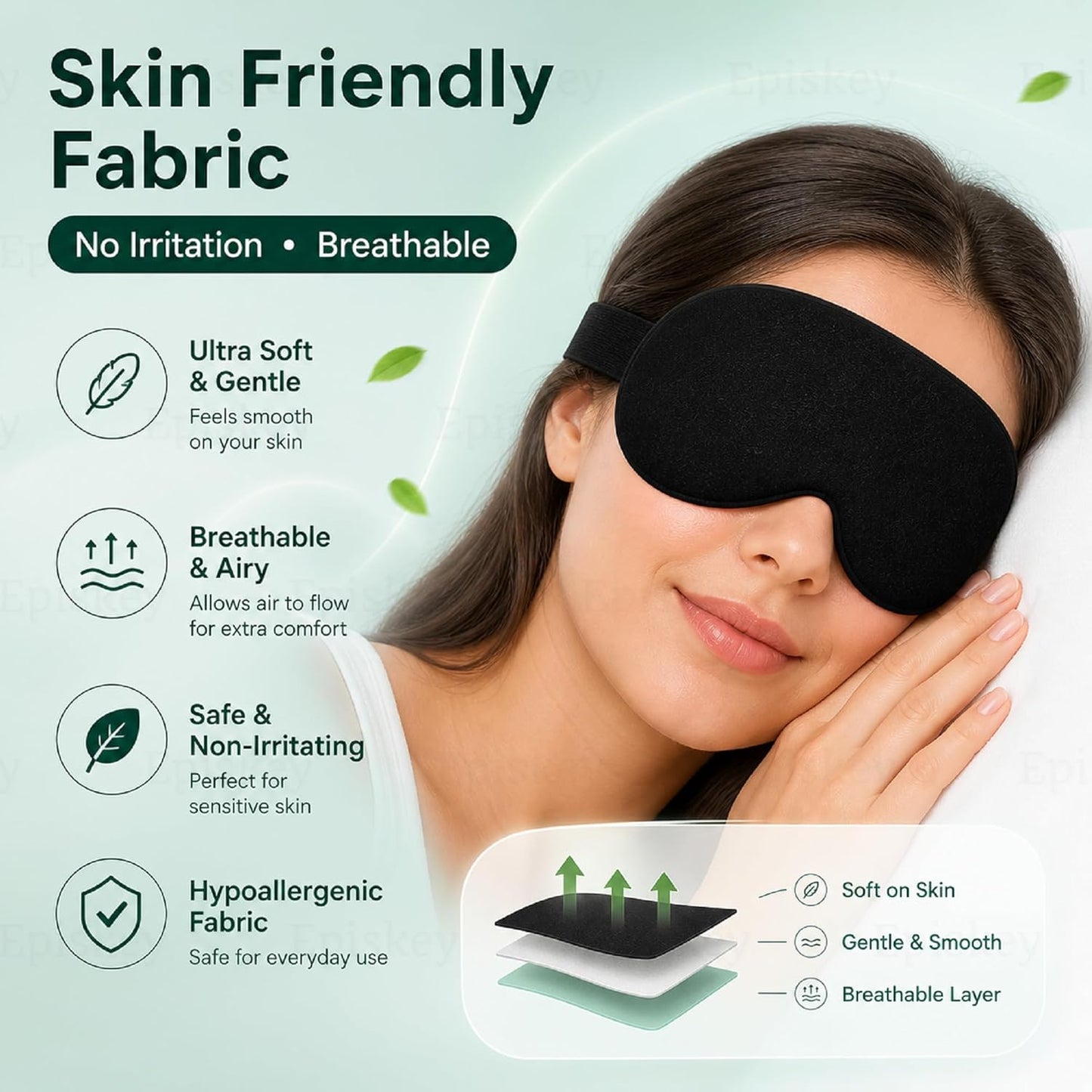 Premium Velvet Eye Sleep Mask for Men & Women | Soft Eye Mask