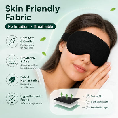 Premium Velvet Eye Sleep Mask for Men & Women | Soft Eye Mask