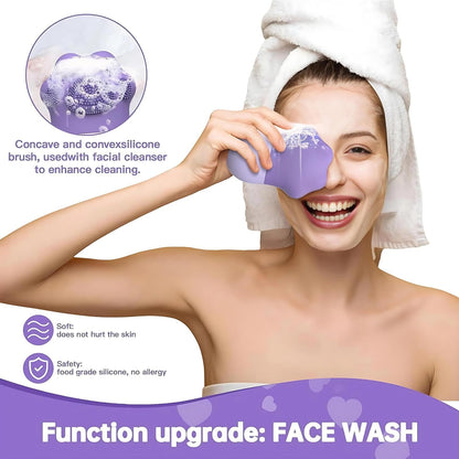 Ice Roller With Scrubber For Face Eyes and Neck To Brighten Skin & Enhance Your Natura