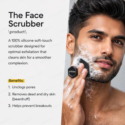 Silicone Face Scrubber - Gentle Exfoliator Pad & Massager
