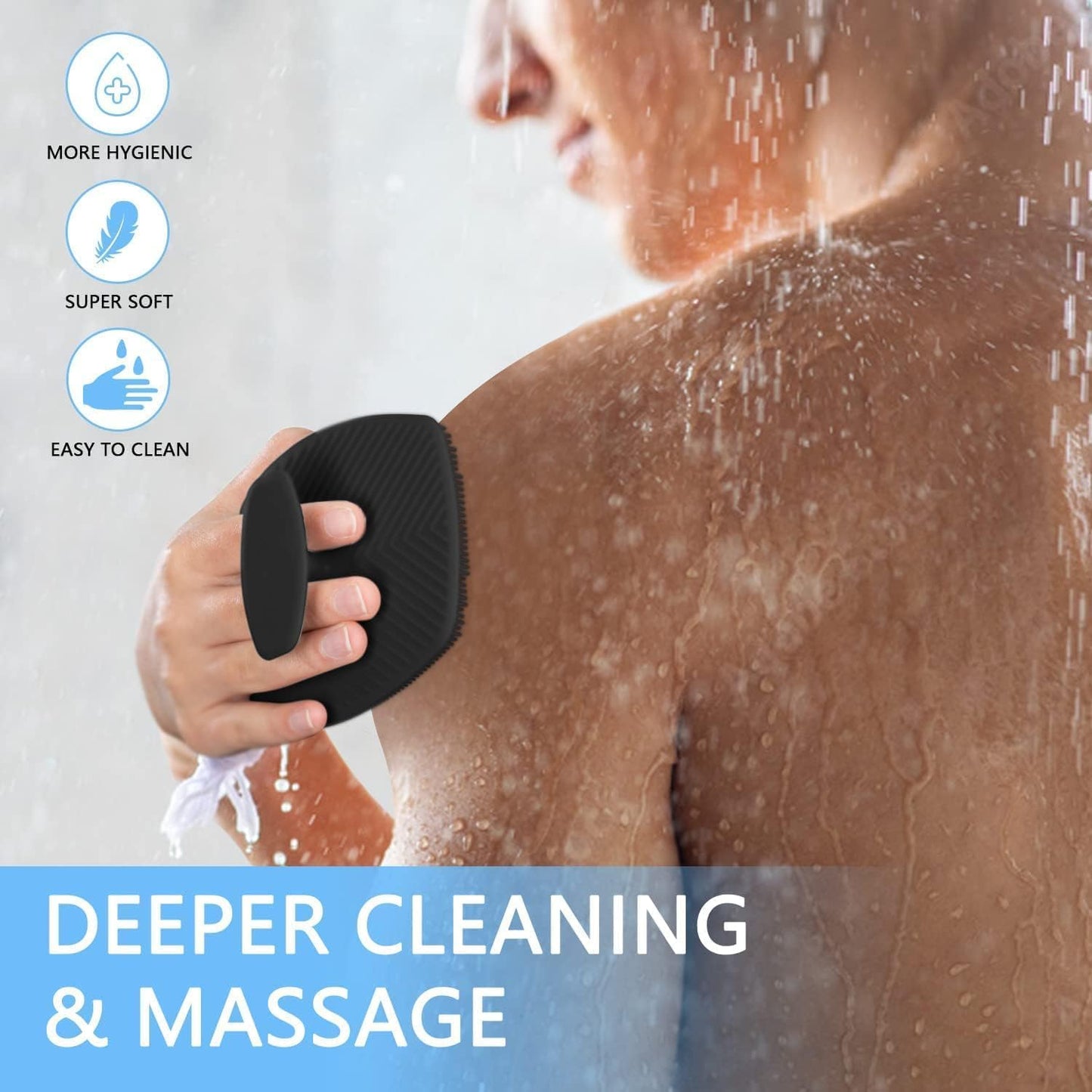 Bath & Scalp Care Combo – Scalp Massager Brush for Hair Growth + Silicone Body Scrubber Brush