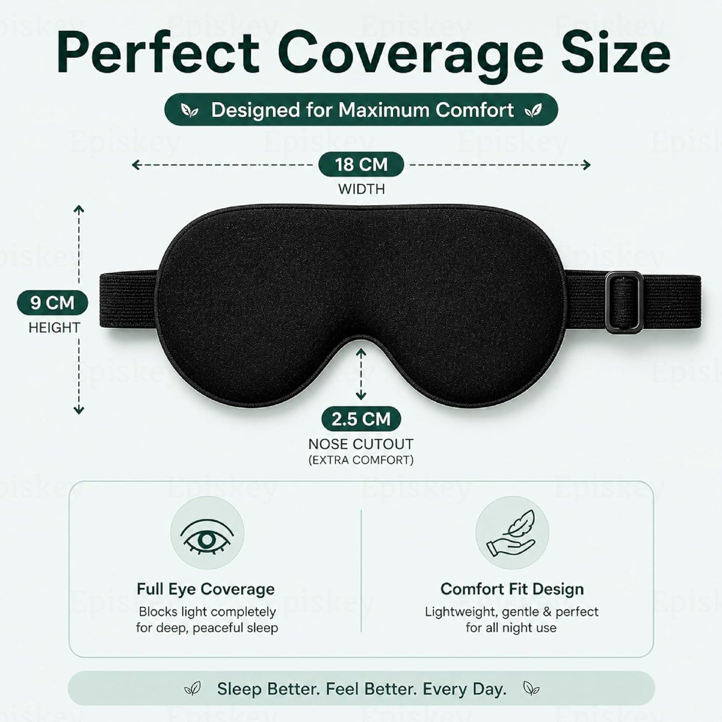 Premium Velvet Eye Sleep Mask for Men & Women | Soft Eye Mask