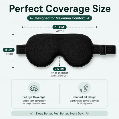 Premium Velvet Eye Sleep Mask for Men & Women | Soft Eye Mask