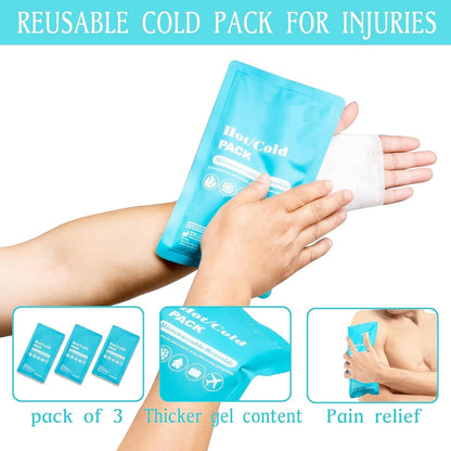 Hot & Cold Reusable Gel Pack Compress Wrap
