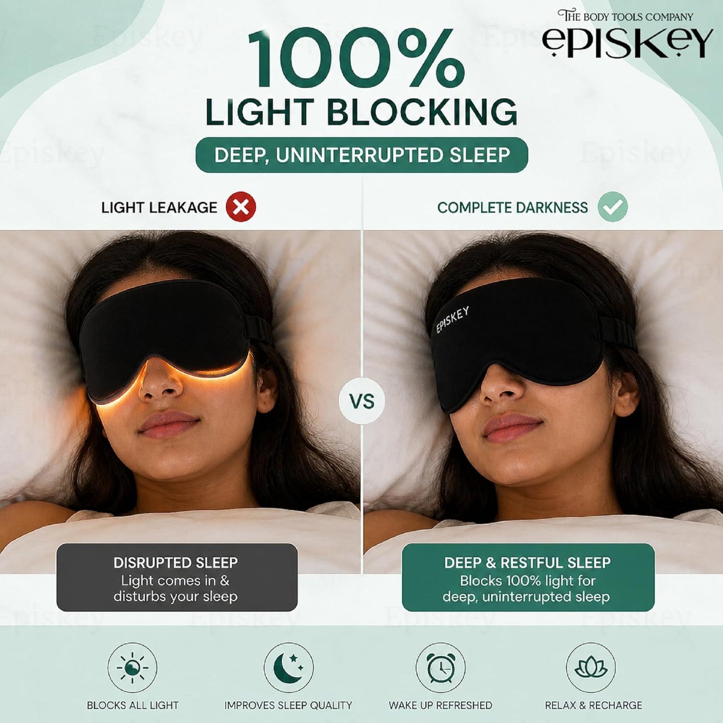 Premium Velvet Eye Sleep Mask for Men & Women | Soft Eye Mask