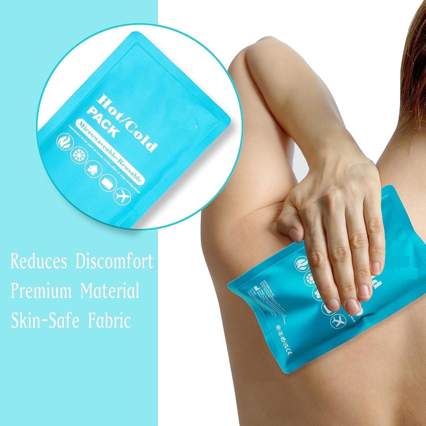 Hot & Cold Reusable Gel Pack Compress Wrap