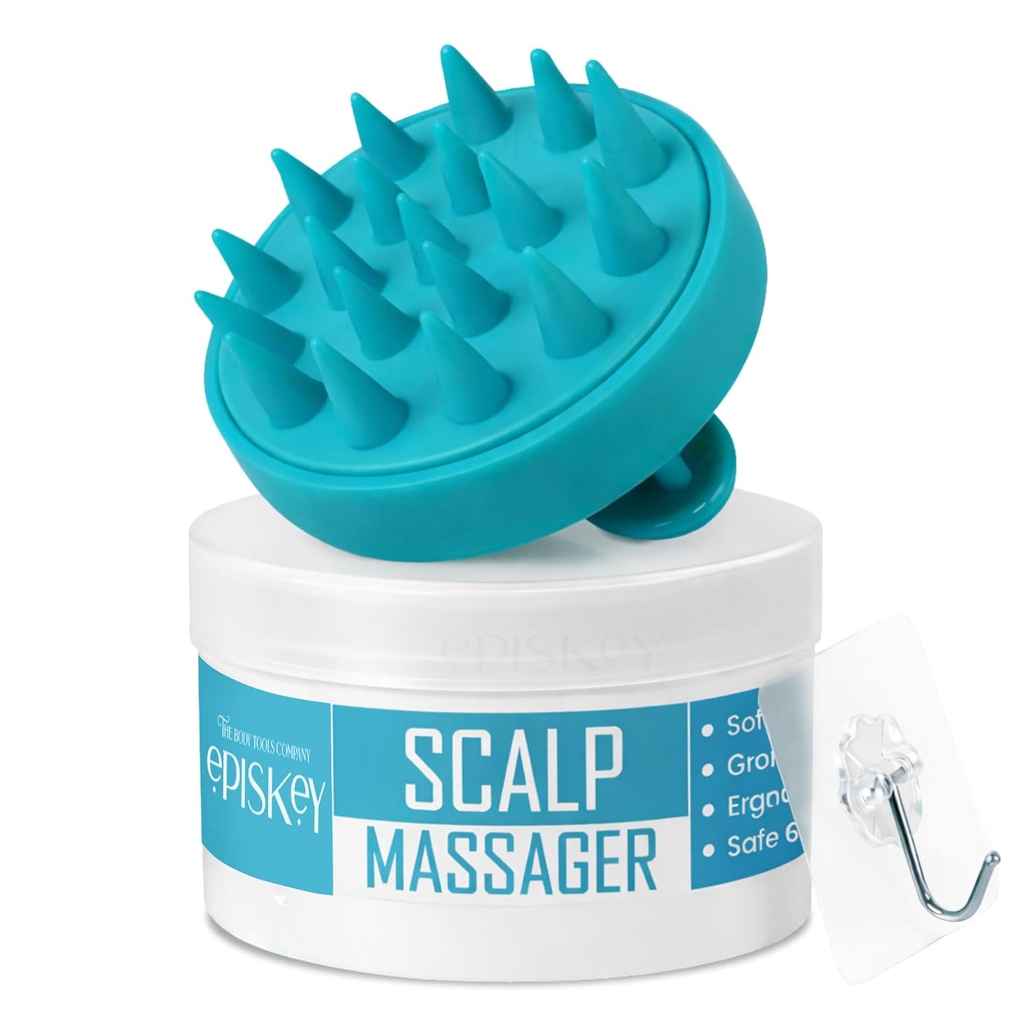 Scalp Massager Shampoo Brush for Hair Wash Anti-Dandruff Silicone Scalp Scrubber with Soft Bristles