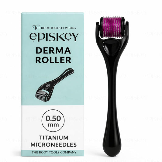 Derma Roller 0.5 mm with 540 Titanium Micro-Needles for Hair Growth, Beard Activation, Skin Rejuvenation