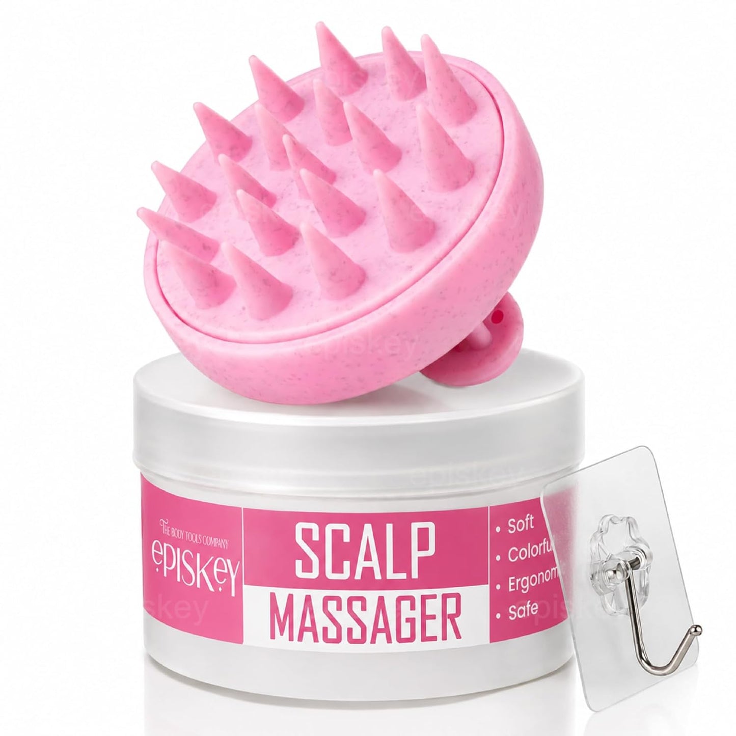 Scalp Massager Shampoo Brush for Hair Wash Anti-Dandruff Silicone Scalp Scrubber with Soft Bristles