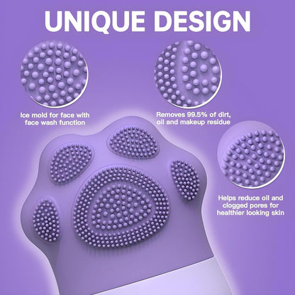 Ice Roller With Scrubber For Face Eyes and Neck To Brighten Skin & Enhance Your Natura