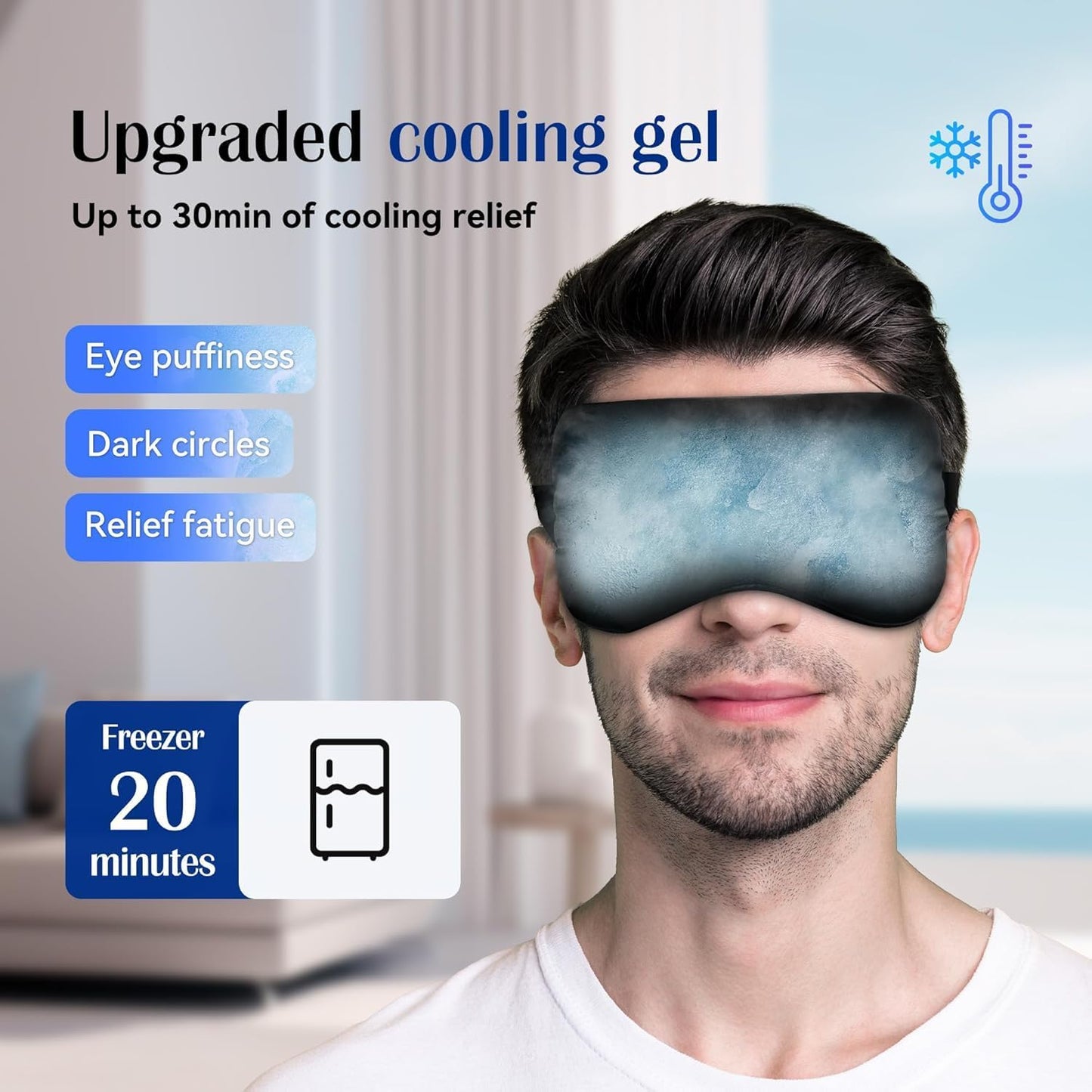Velvet Cooling Gel Relaxing Eye Sleep Mask