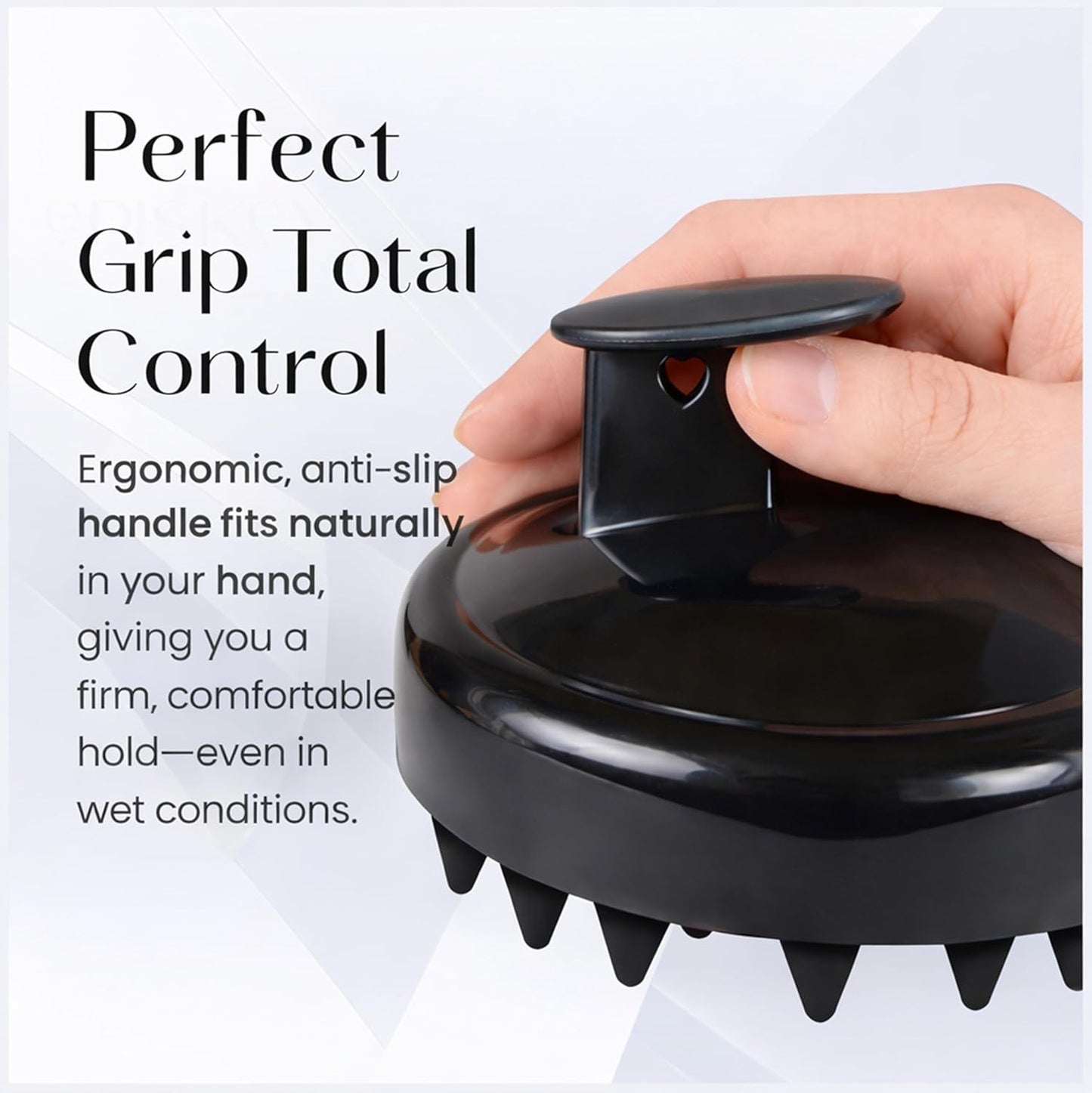 Scalp Massager Shampoo Brush for Hair Wash Anti-Dandruff Silicone Scalp Scrubber with Soft Bristles