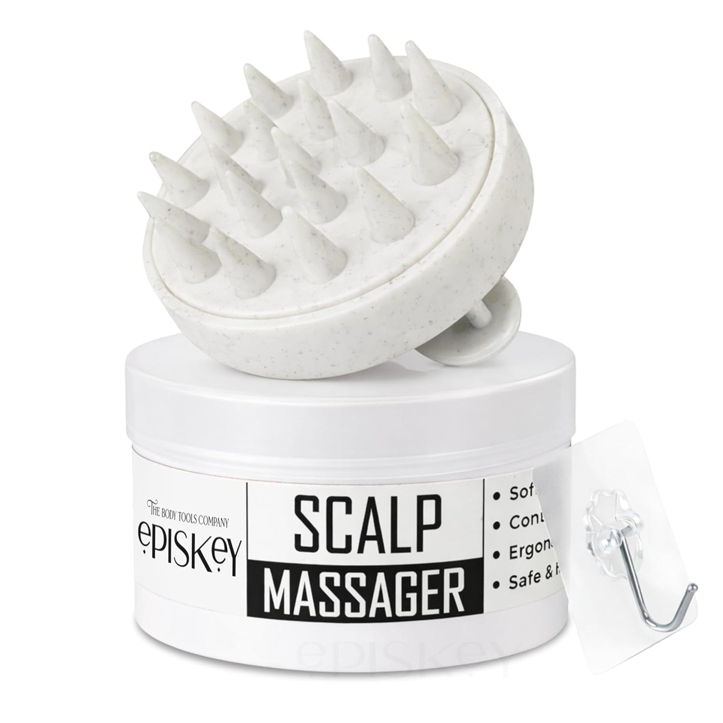 Scalp Massager Shampoo Brush for Hair Wash Anti-Dandruff Silicone Scalp Scrubber with Soft Bristles