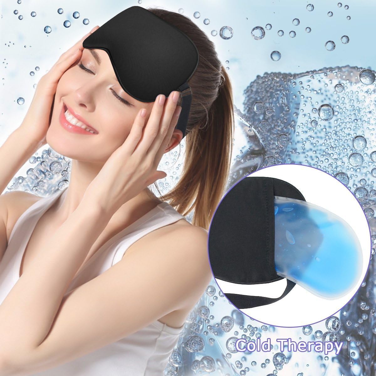 Velvet Cooling Gel Relaxing Eye Sleep Mask