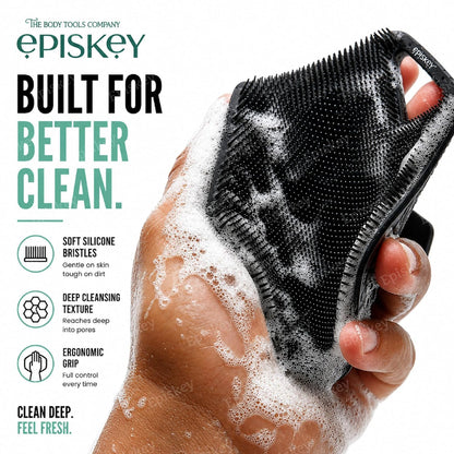 Episkey Daily Duo Silicone Face & Body Scrubber Combo | Premium Soft Silicone Exfoliating Scrubbers for Deep Cleansing, Dead Skin Removal & Gentle Massage | Reusable, Hygienic, Quick Dry | 2-Piece Set (Face + Body)