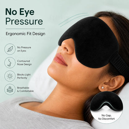 Premium Velvet Eye Sleep Mask for Men & Women | Soft Eye Mask