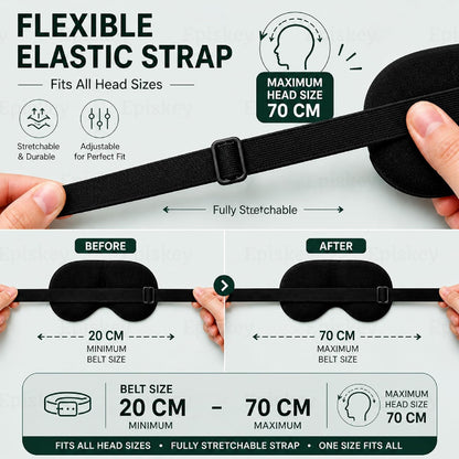 Premium Velvet Eye Sleep Mask for Men & Women | Soft Eye Mask