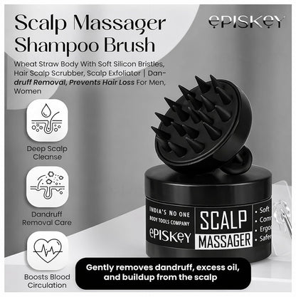 Scalp Massager + Derma Roller (0.5 mm) | Hair Growth & Skin Care Tool