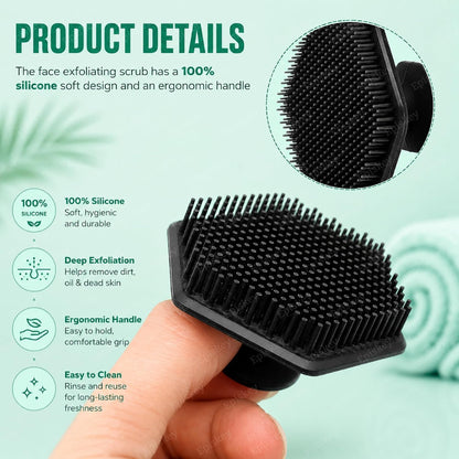 Silicone Face Scrubber - Gentle Exfoliator Pad & Massager