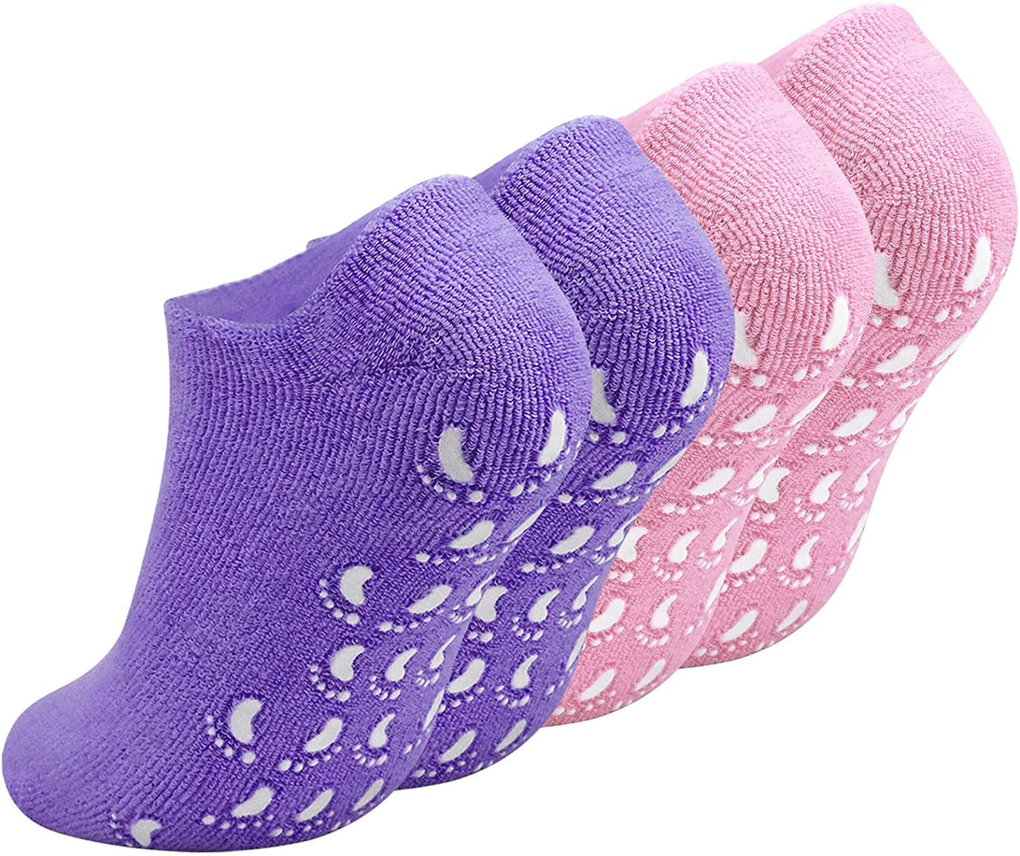 Moisturizing Socks with Spa Gel for Moisturizing Vitamin and Essential Oils Infused, Gel Socks for Women Repair Dry Cracked Skins Softens Feet