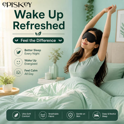 Premium Velvet Eye Sleep Mask for Men & Women | Soft Eye Mask