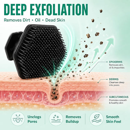 Silicone Face Scrubber - Gentle Exfoliator Pad & Massager