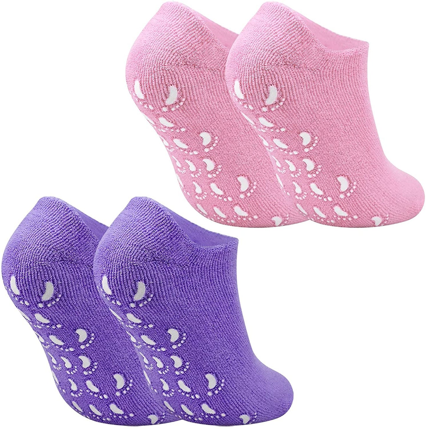 Moisturizing Socks with Spa Gel for Moisturizing Vitamin and Essential Oils Infused, Gel Socks for Women Repair Dry Cracked Skins Softens Feet
