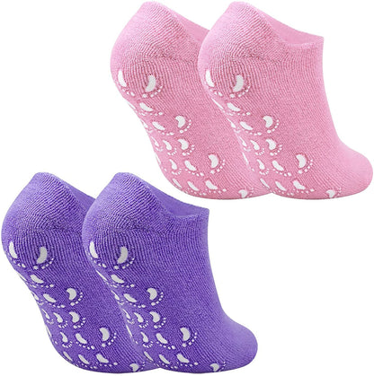 Moisturizing Socks with Spa Gel for Moisturizing Vitamin and Essential Oils Infused, Gel Socks for Women Repair Dry Cracked Skins Softens Feet